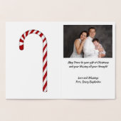 prettige feestdagen Y'all, grappig kerstontwerp, Z Folie Kaarten (Binnen)