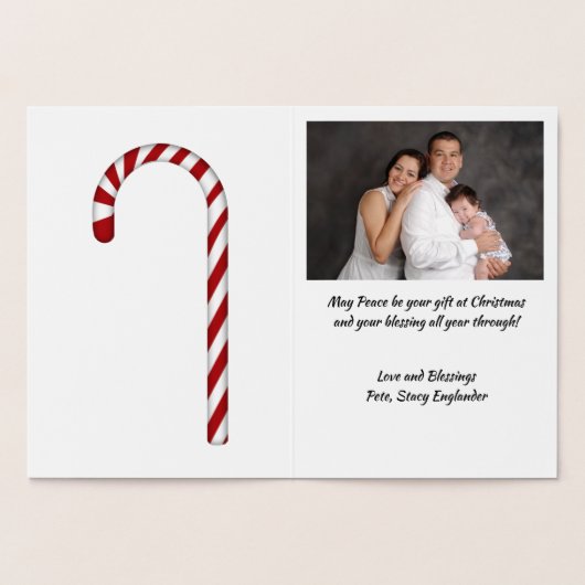 prettige feestdagen Y'all, grappig kerstontwerp, Z Folie Kaarten (Binnen)