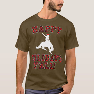 prettige feestdagen Y'all Red Buffalo Pset Teas Ro T-shirt