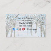 Prettige feestdagen Zakelijk Dank U wel voor de ke Visitekaartje (Achterkant)