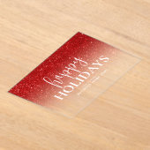 Prettige feestdagen Zakelijke Acryl Vakantie Kaart Acryl Uitnodigingen (Laagn)