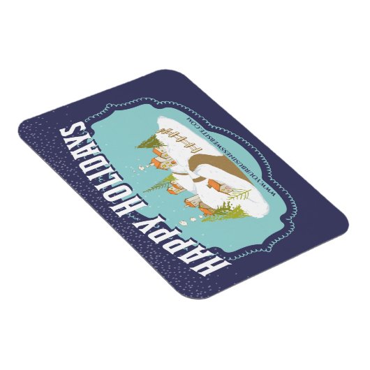 Prettige feestdagen Zakelijke Bedankt van klanten Magneet (Rechterzijde)