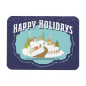 Prettige feestdagen Zakelijke Bedankt van klanten Magneet (Horizontaal)