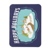 Prettige feestdagen Zakelijke Bedankt van klanten Magneet (Verticaal)