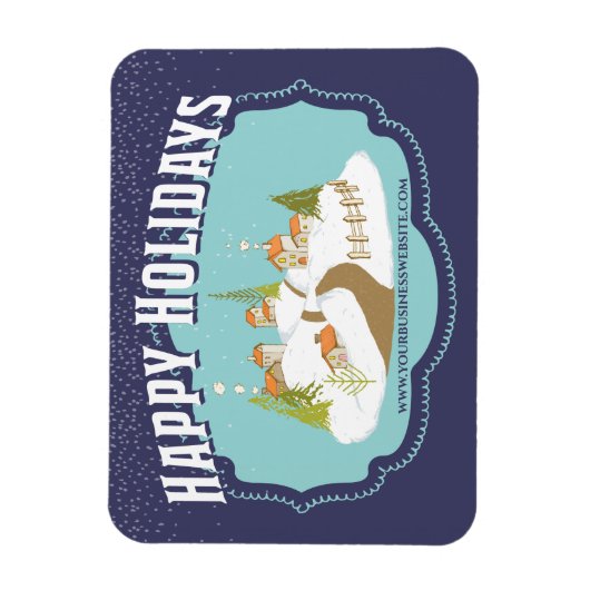 Prettige feestdagen Zakelijke Bedankt van klanten Magneet (Verticaal)