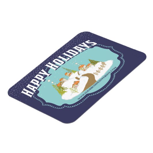 Prettige feestdagen Zakelijke Bedankt van klanten Magneet (Linkerzijde)