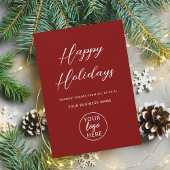 Prettige feestdagen Zakelijke Logo Elegant Feestdagenkaart