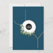 Prettige feestdagen Zakelijke Logo Joy Verticaal B Feestdagenkaart (Voorkant)