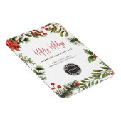 Prettige feestdagen Zakelijke Logo kerstwensen Magneet (Rechterzijde)