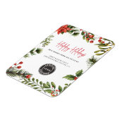 Prettige feestdagen Zakelijke Logo kerstwensen Magneet (Linkerzijde)