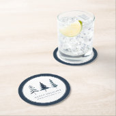 prettige feestdagen zakelijke Waterverf Ronde Kartonnen Onderzetter (Insitu)