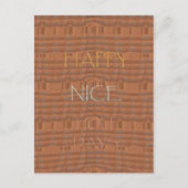 Prettige feestdagen Zebra Art Print Briefkaart (Voorkant)