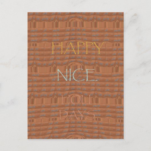 Prettige feestdagen Zebra Art Print Briefkaart (Voorkant)