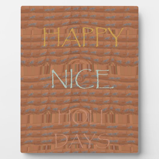 Prettige feestdagen Zebra Art Print Fotoplaat (Voorkant)