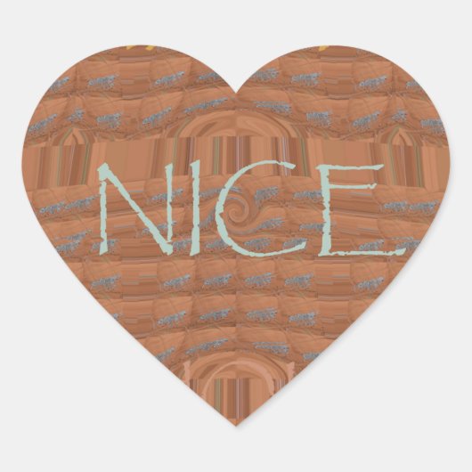 Prettige feestdagen Zebra Art Print Hart Sticker (Voorkant)