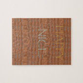 Prettige feestdagen Zebra Art Print Legpuzzel (Horizontaal)