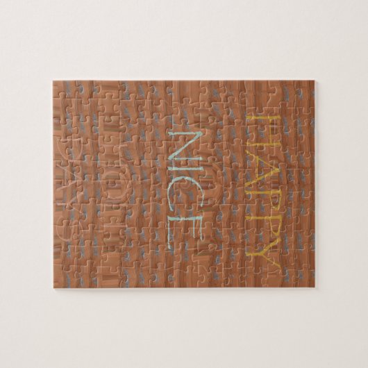 Prettige feestdagen Zebra Art Print Legpuzzel (Horizontaal)