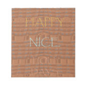 Prettige feestdagen Zebra Art Print Notitieblok (Voorkant)