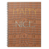 Prettige feestdagen Zebra Art Print Notitieboek (Voorkant)