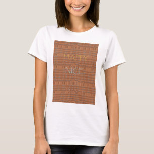Prettige feestdagen Zebra Art Print T-shirt