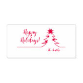 prettige feestdagen  zelfinktende stempel (Design)