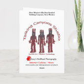 prettige feestdagen Zia Sun Symbool van New Mexico Kaart (Achterkant)