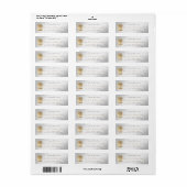Prettige feestdagen Zilveren Gouden Glam Gift Etiket (Full Sheet)