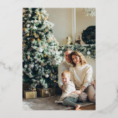 Prettige feestdagen Zilveren sneeuwvlok (Achterkant)