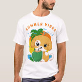 Prettige feestdagen Zomervibes T-shirt (Voorkant)