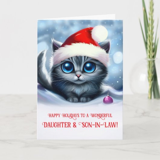 Prettige feestdagen Zoon en dochter in de wet Kaart (Voorkant)