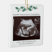 prettige feestdagen Zwangerschap bij grootmoeder:  Keramisch Ornament (Rechts)