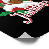 prettige feestdagen zwart afrikaans amerikaans san poster (Hoek)