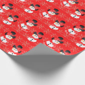 Prettige feestdagen Zwart wit en rood Cadeaupapier (Hoek)