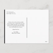 Prettige feestdagen Zwarte Retro Typografie (Achterkant)