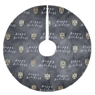 Prettige feestdagen Zwarte schedels boomrok Kerstboom Rok