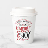 prettige feestelijke feestdagen papieren bekers (Voorkant)