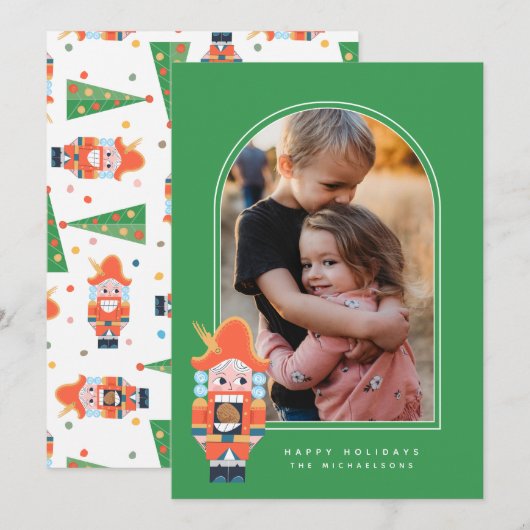 PRETTIGE FESTDAGEN NOTENKRAKER Voeg uw foto toe (Voorkant / Achterkant)