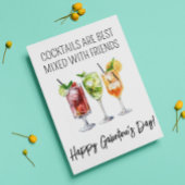 Prettige Galentine's Day Cocktail Vrienden Kaart