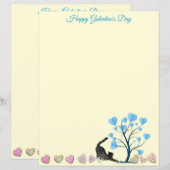 Prettige Galentine's / Valentijnsdag Briefpapier (Voorkant / Achterkant)