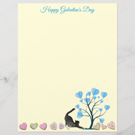Prettige Galentine's / Valentijnsdag Briefpapier (Voorkant)