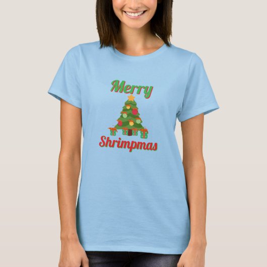 Prettige GarnaalKerst T-shirt (Voorkant)