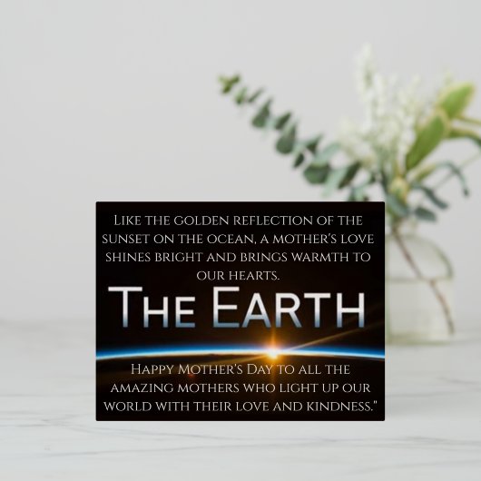 Prettige Gezegende Gelukkige Moederdag met Liefde Folie Feestdagen Briefkaart (Staand Voorkant)