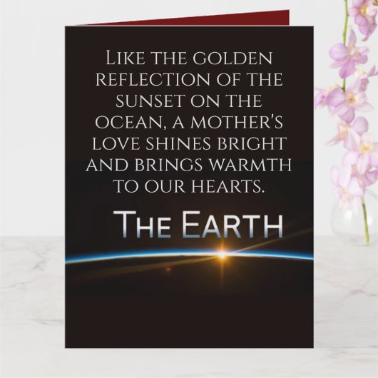 Prettige Gezegende Gelukkige Moederdag Met Liefs Kaart (Orchidee)