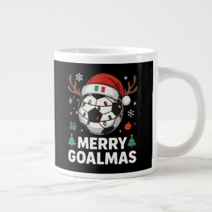 Prettige Goalmas Italië - Grappig Voetbal Kerstmis Grote Koffiekop