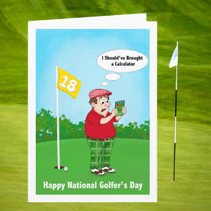Prettige Golfers Dag Humor 10 april Kaart