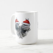 Prettige Gorilla Kerstmis Koffiemok (Voorkant links)