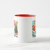 Prettige Grinch-kerst Kerst Collage Mok (Midden)