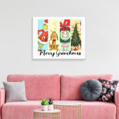 Prettige Grinch-kerst Vakantiecatalogus Canvas Afdruk (Insitu (Woonkamer))