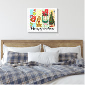 Prettige Grinch-kerst Vakantiecatalogus Canvas Afdruk (Insitu (Slaapkamer))