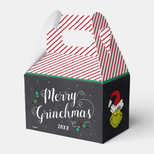 Prettige Grinch Kerstmis | Grinch Kerstfeest Bedankdoosjes (Achterkant)